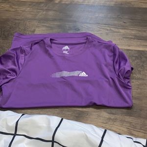 Sparkle adidas workout shirt